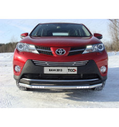 Защита передняя нижняя (с ходовыми огнями) на Toyota Rav 4 TOYRAV13-18