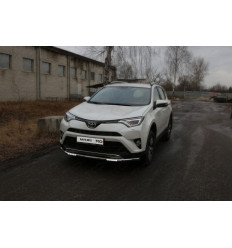 Защита передняя нижняя (с ДХО) на Toyota Rav 4 TOYRAV15-21