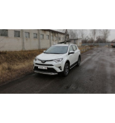 Защита передняя нижняя (овальная) на Toyota Rav 4 TOYRAV15-25