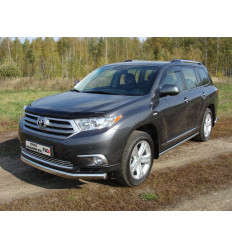 Защита передняя (овальная) на Toyota Highlander TOYHIGHL10-07