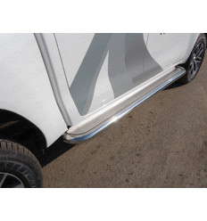 Пороги с площадкой (нерж. лист) на Toyota Hilux TOYHILUX15-10