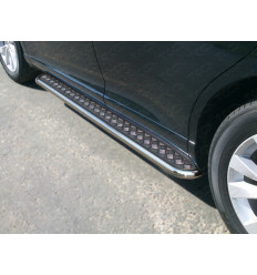 Пороги с площадкой на Toyota Venza TOYVEN13-07