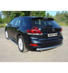 Защита задняя (овальная) на Toyota Venza TOYVEN13-10