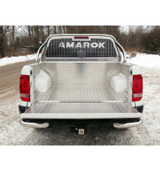 Защитный алюминиевый вкладыш в кузов автомобиля на Volkswagen Amarok VWAMAR17-04