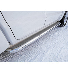 Пороги с площадкой (нерж. лист) на Volkswagen Amarok VWAMAR17-27