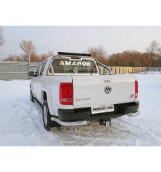 Защита задняя (уголки) на Volkswagen Amarok VWAMAR17-36