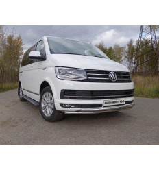 Защита передняя нижняя (двойная) на Volkswagen Multivan VWMULT15-01