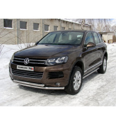 Защита передняя нижняя на Volkswagen Touareg VWTOUAR10-05