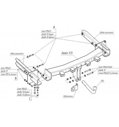 Фаркоп на Mercedes ML 2252A