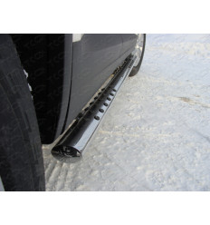 Пороги овальные с проступью на Volkswagen Tiguan VWTIG11-04