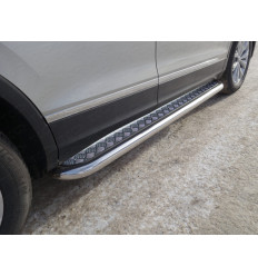 Пороги с площадкой на Volkswagen Tiguan VWTIG17-10