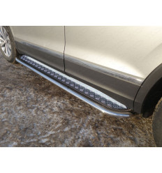 Пороги с площадкой на Volkswagen Tiguan VWTIG17-12
