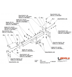 Фаркоп на Toyota Land Cruiser 100 T/053