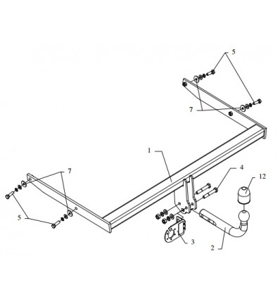 Фаркоп на Ford Focus 2 C 48