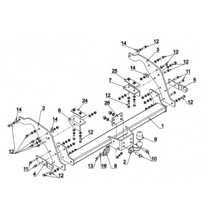 Фаркоп на Mazda BT50 C 59