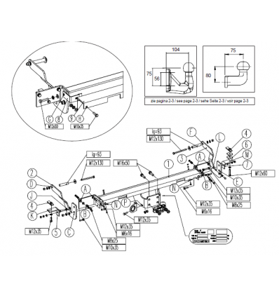 Фаркоп на Citroen Jumper 3 043-252