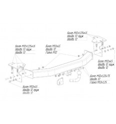 Фаркоп на Suzuki Grand Vitara 2850A