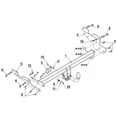 Фаркоп на Mazda CX-5 M 60A