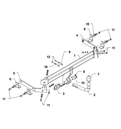 Фаркоп на Mazda CX-7 M 58