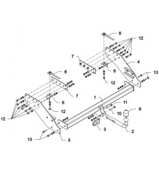 Фаркоп на Mitsubishi L 200 Z 40