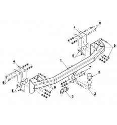 Фаркоп на Mitsubishi Outlander Z 42