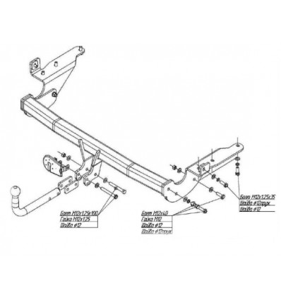 Фаркоп на Toyota RAV 4 3043A