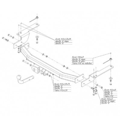 Фаркоп на Lexus GX 460 3062A