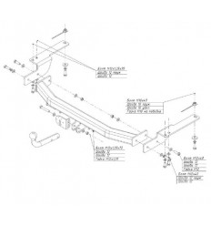 Фаркоп на Toyota Land Cruiser Prado 150 3062A