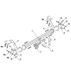 Фаркоп на Peugeot Partner F 31