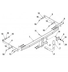 Фаркоп на Renault Scenic 3 G 63