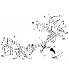 Фаркоп на Toyota RAV 4 O 85A