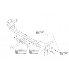 Фаркоп на Lexus RX 300/350/450 3073A