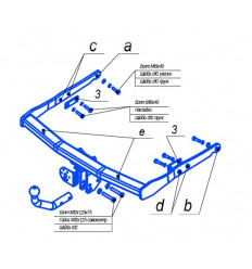 Фаркоп на Ford Galaxy 3957A