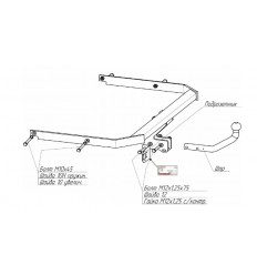 Фаркоп на Ford Focus 3 3968A