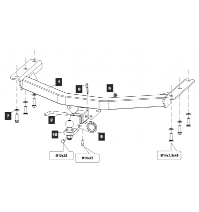 Фаркоп на Honda Pilot 9337032