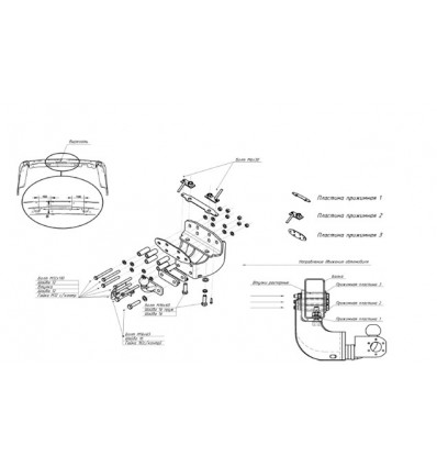 Фаркоп на Toyota Land Cruiser 200 3054F