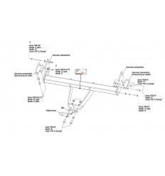 Фаркоп на Mitsubishi Pajero 4 4125F