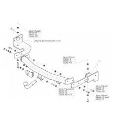 Фаркоп на Mitsubishi Pajero Sport 4156A