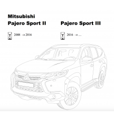 Фаркоп на Mitsubishi Pajero Sport 4167-ABP