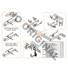 Фаркоп на Audi A1 E0410AA