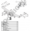 Фаркоп на Audi A3 E0402BV