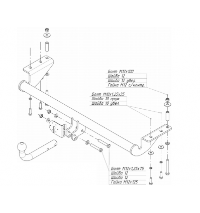 Фаркоп на Geely GC6 9001A