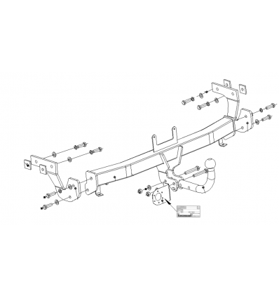 Фаркоп на Hyundai i40 4262A