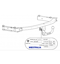 Фаркоп на Audi A6 305269600001