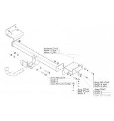 Фаркоп на Hyundai ix35 4253A