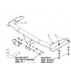 Фаркоп на Nissan Almera Classic 4353A