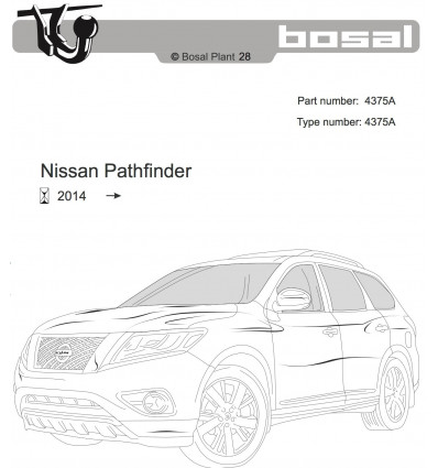 Фаркоп на Nissan Pathfinder 4375A