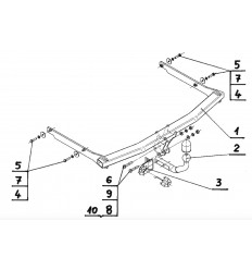 Фаркоп на Ford Focus 2 F-229