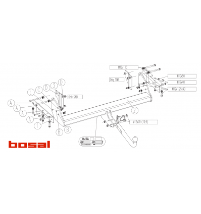 Фаркоп на Mitsubishi Pajero 4 044-351