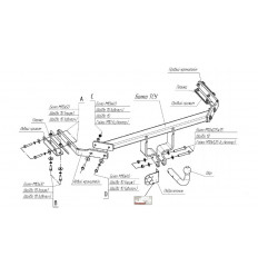 Фаркоп на Nissan Juke 4370A